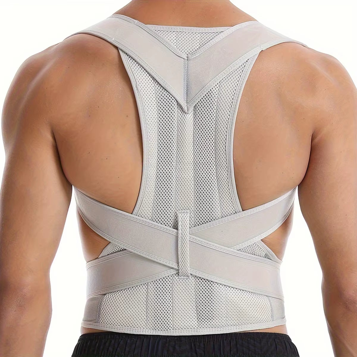 Adjustable Unisex Posture Corrector Brace,Stop Slouching,Back Alignment and Clavicle Support,Hunchback Correction Belt