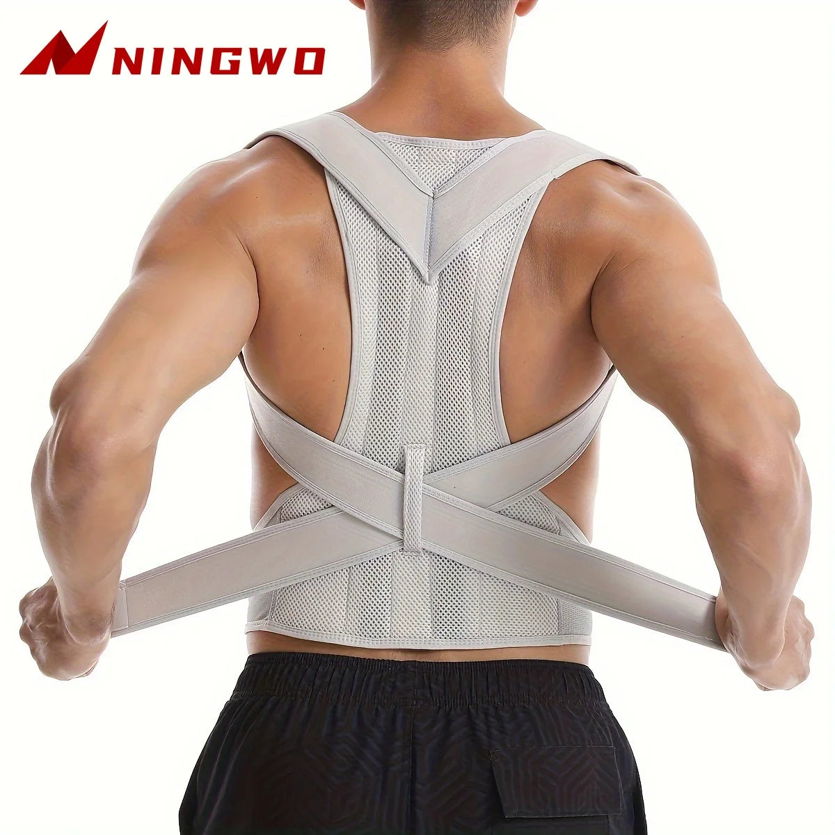 Adjustable Unisex Posture Corrector Brace,Stop Slouching,Back Alignment and Clavicle Support,Hunchback Correction Belt